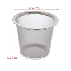 Metal Tea Infuser Metal Mesh Tea Filter Meditation Drinking Tea Accessory for Home Office Business Cooperation Tea Drink