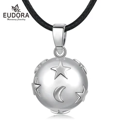 Eudora Star Moon Print Baby Chime Angel Caller Pregnant Bola Muscial Sound Harmony Ball Pendant Necklace Jewelry For Pregnancy