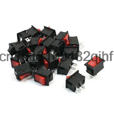 

20 Pcs 2Terminal SPST Soldering Rocker Switches 6A 250VAC 10A 125VAC