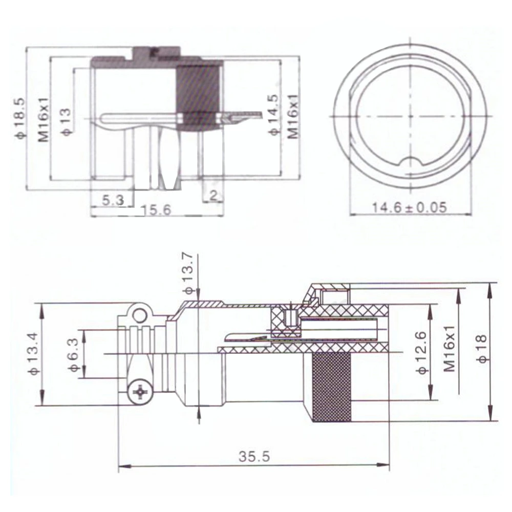 1set GX16 2/3/4/5/6/7/8/9/10 Pin maschio + femmina 16mm L70-78 presa circolare aeronautica connettore pannello filo connettore coperchio in plastica