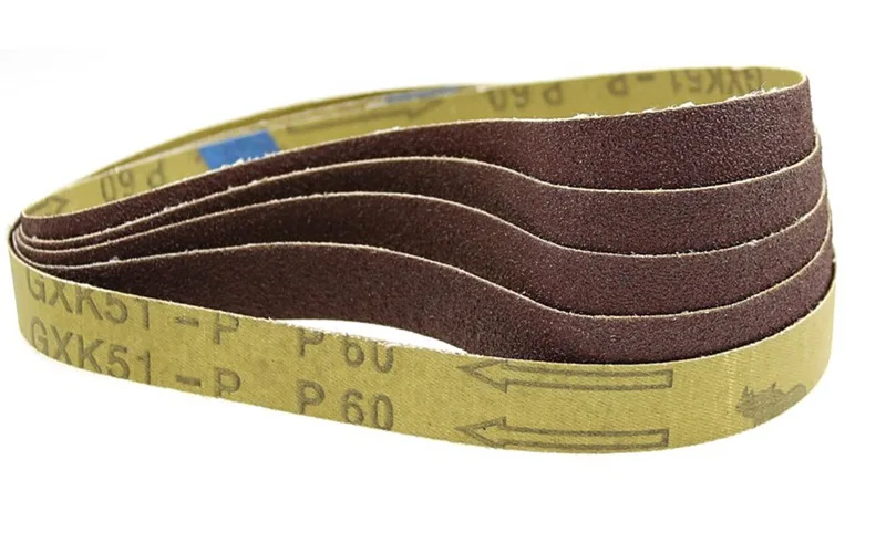 10 Stück 520 x 20 mm/330 x 10 mm/457 x 13 mm Schleifbänder für Mini-Luftbandschleifer – Detail 1
