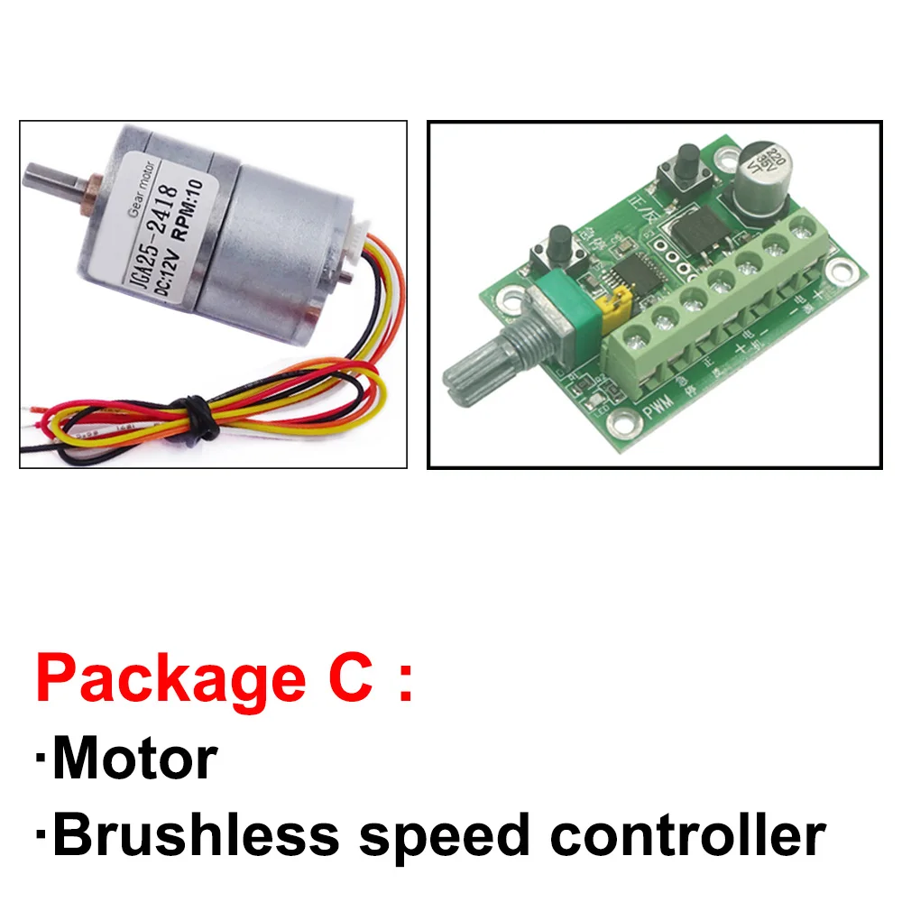 Mini Micro 12V 24V Brushless DC Geared motor Low RPM To High Speed 8.5 To 1977RPM Electric BLDC Motor 12V For Smart Device