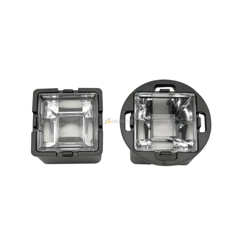 20x 17MM Rhombus Led Lens With Black Holder 30 45 60 90 120 Degree Viewing Angle For CCTV 1W 3W 5W High Power Led CCTV