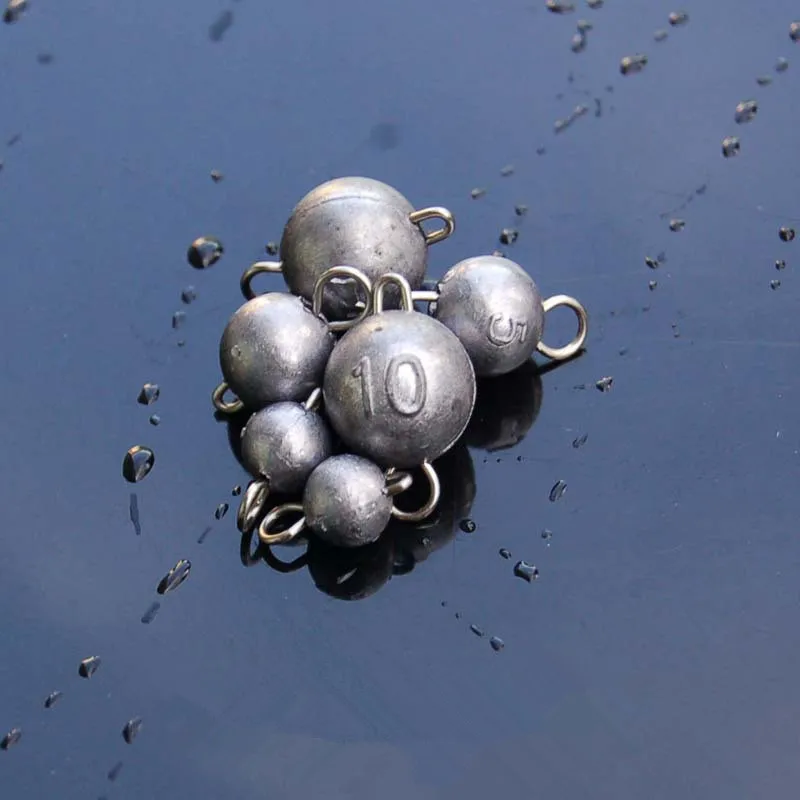 

Fishing Tackle Accessories Quick Insert Lead Sinker Round Balls Weight 3/5/7/10g/12g/14g/18g/21g