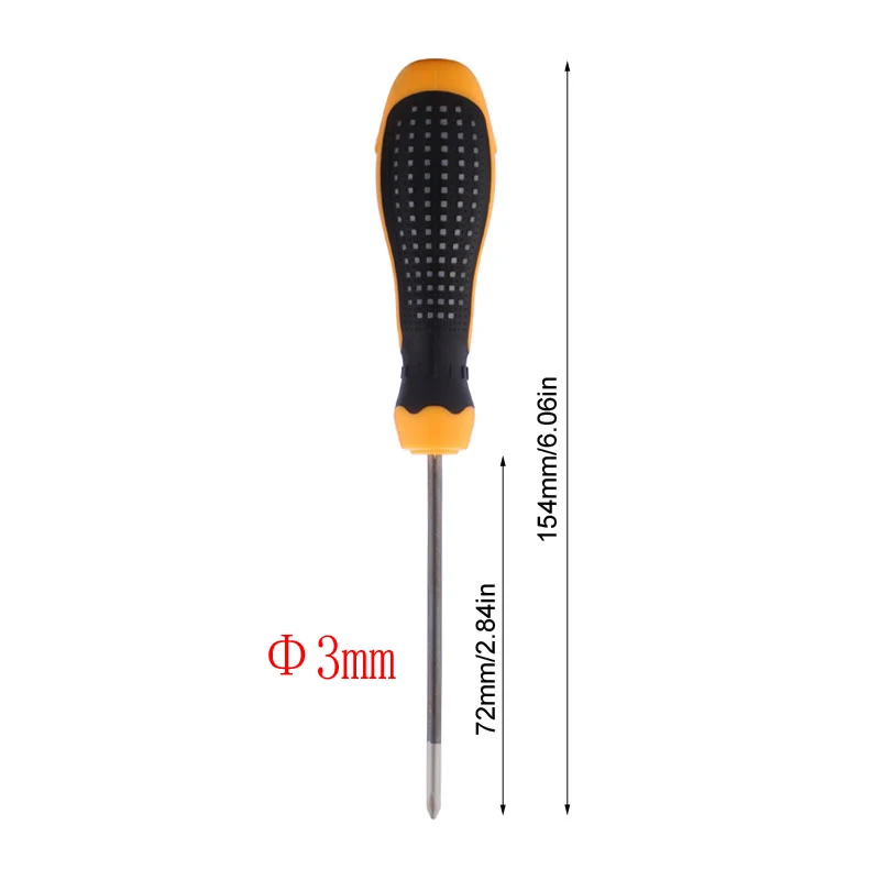 2pcs/lot 3mm Magnetic Precision Screwdriver Slotted Phillips Screw Driver Tournevis Parafusadeira Repair Hand Tool