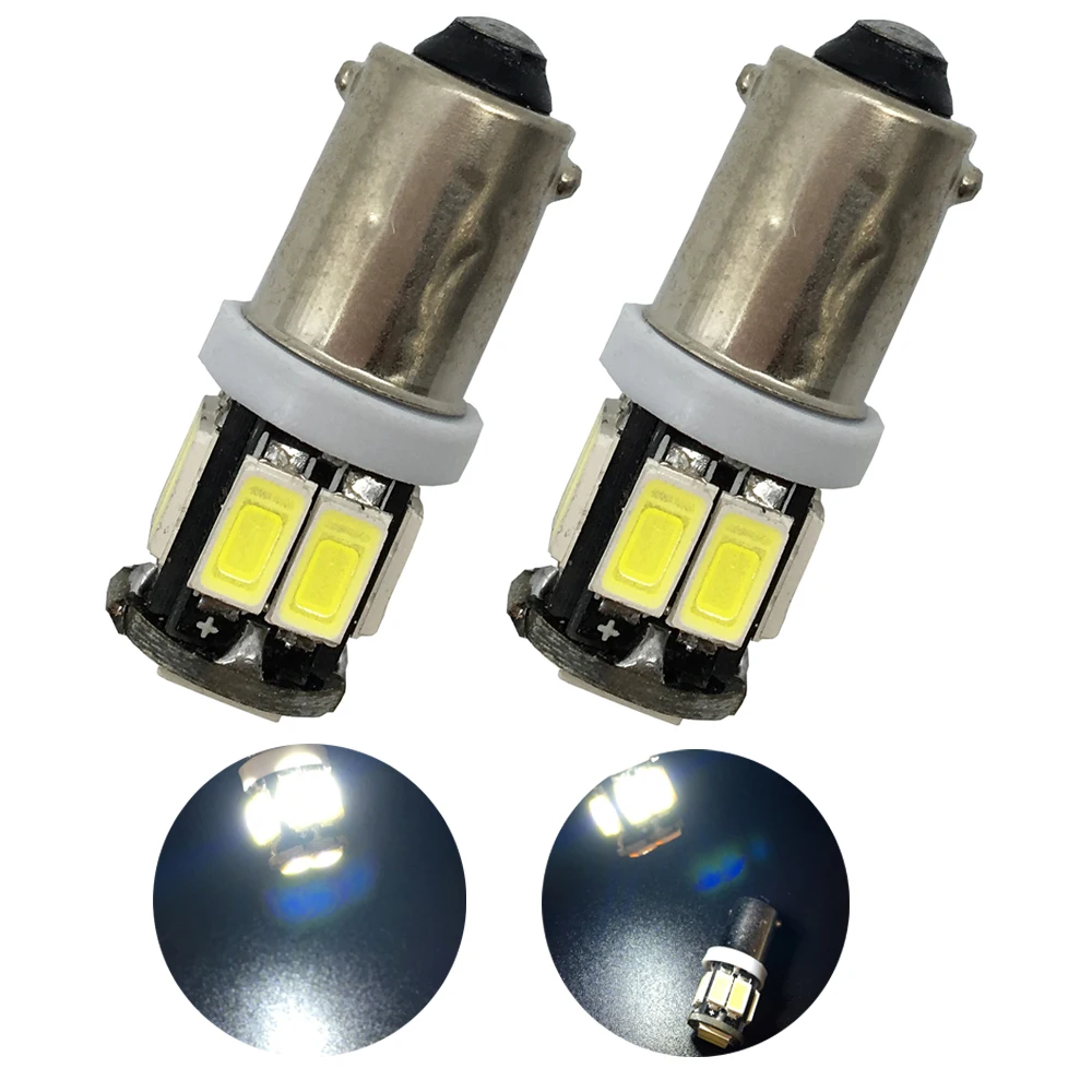 

50X BA9S 5630 10LED 10 SMD LED Light Bulb Clearance Headlight Lights 12V DC White Car Lights Lamp Bulbs 1895 57 T4W 182 1445