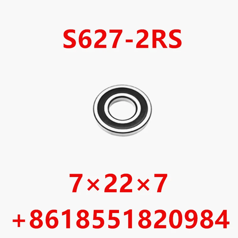 

Thrust Bearing 500pcs Free Shipping Sus440c Environmental Corrosion Resistant Bearings (rubber Seal Cover) S627-2rs 7*22*7 Mm