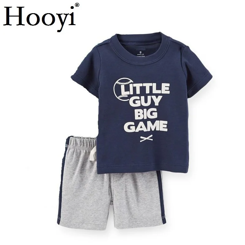 Casual Baby Clothes Suit Newborn 2PCS Clothing Sets Sailor Anchor Summer Cotton Baby T-Shirt Shorts Pant 100% Cotton Outfits Top