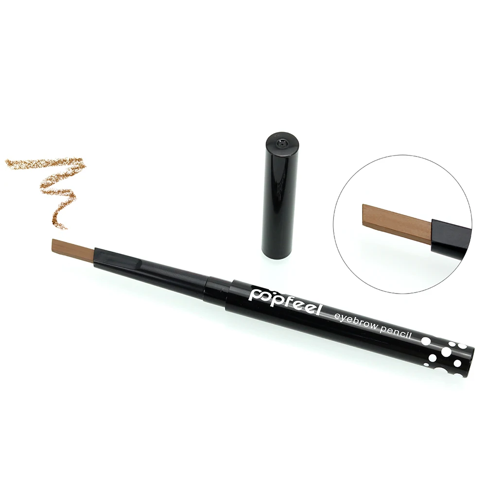 Popfeel Eyebrow Pencil Waterproof Long Lasting Eye Brow Maker Pen  hair stroke brow pen Makeup Tools Woman Eyebrow Tracer Unit