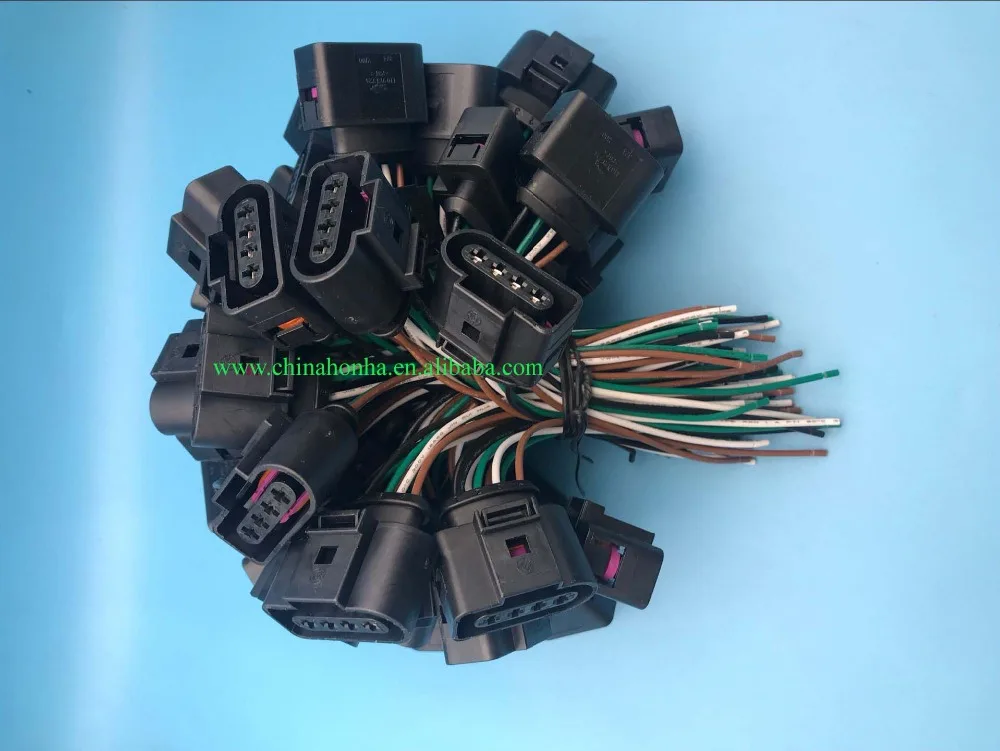 

high quality 4 Pin wire waterproof sealed Connector Repair Kit 1J0 973 724 wire harness 1J0973724