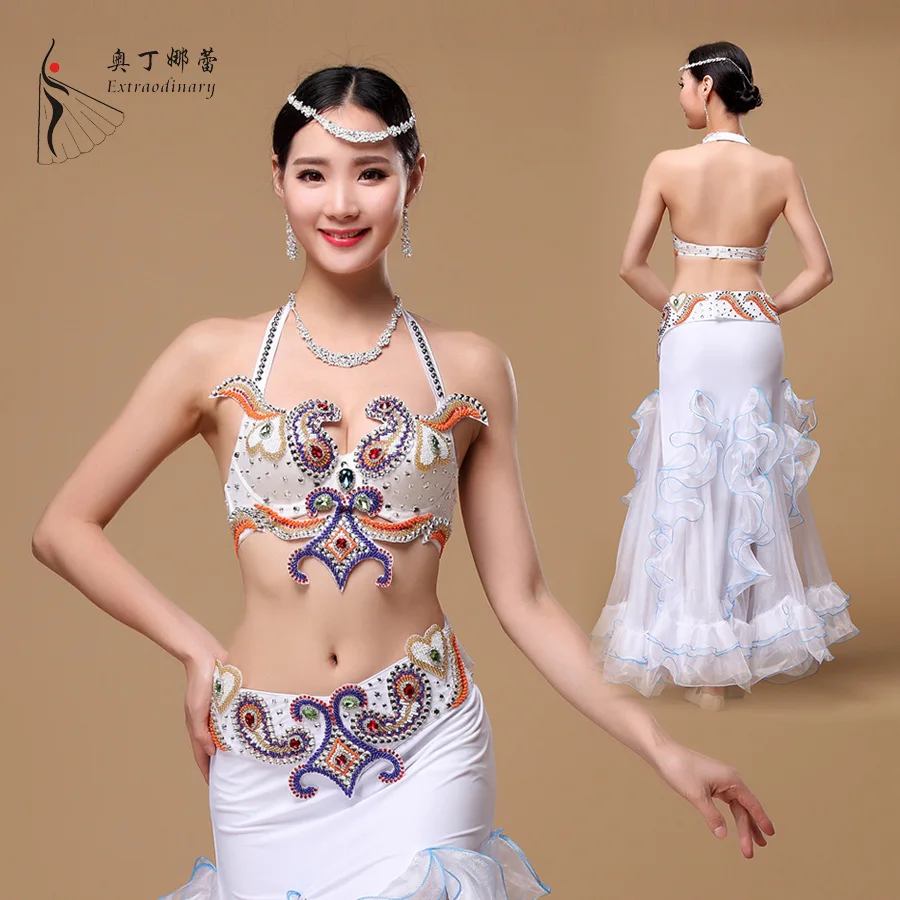 Odin narelle 2016 new Belly Dance Costume package hip girdle bra suit fishtail skirt costumes