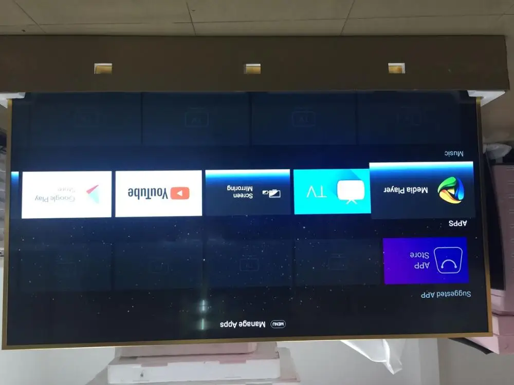 Tv lcd hd inteligente android 100 pol. wifi/lan internet