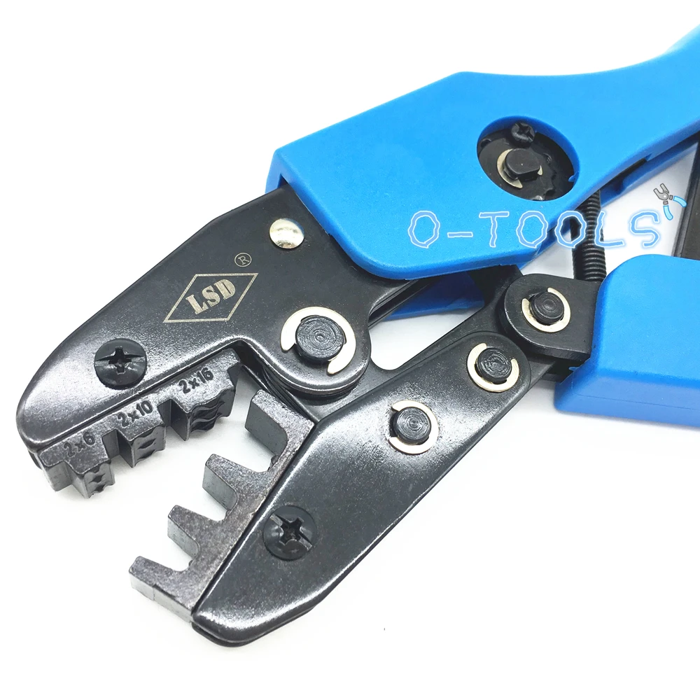 AN-2*616EF Ratchet hand crimping tools for double wire ferrules sleeve double cord end terminal crimper 2*6-16mm²