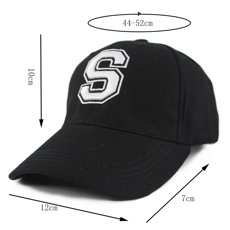 New Baseball Caps For Children Letter S Fashion Kids Summer Hat Hats Adjustable Cotton Snapback Sun Bone Unisex Gorras