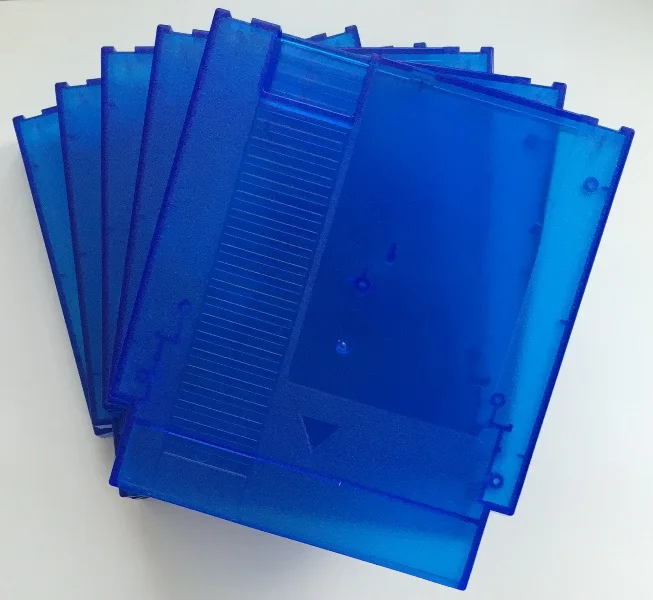 خرطوشة ألعاب بديلة 72 دبوس ، علبة بلاستيكية لوحدة تحكم NES