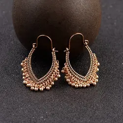 Boho Ancient Silver Color Alloy Tassel Earrings Jewelry Gypsy Earrings Ethnic Collection Earrings For Women Oorbellen