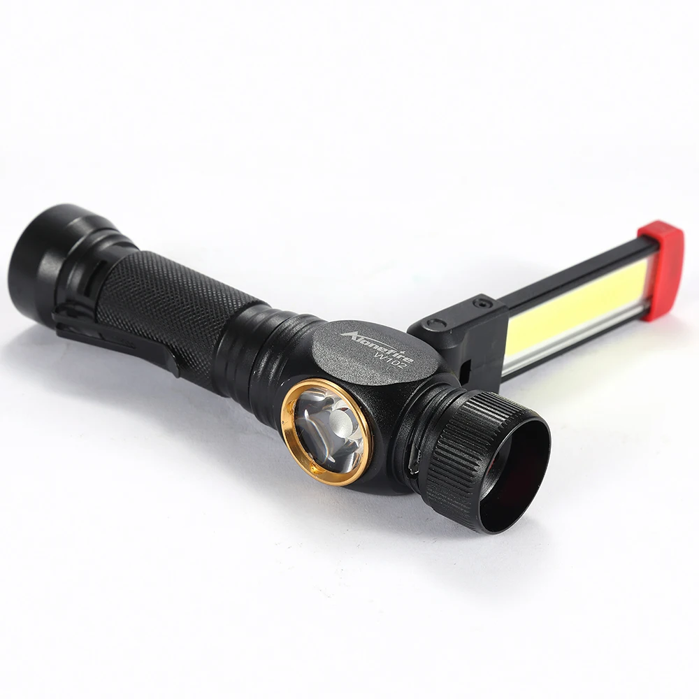 AloneFire W102 COB Work Light Portable LED Light Home Outdoor Foldable Rechargeable Work Light Magnet Flashlight torch lamp