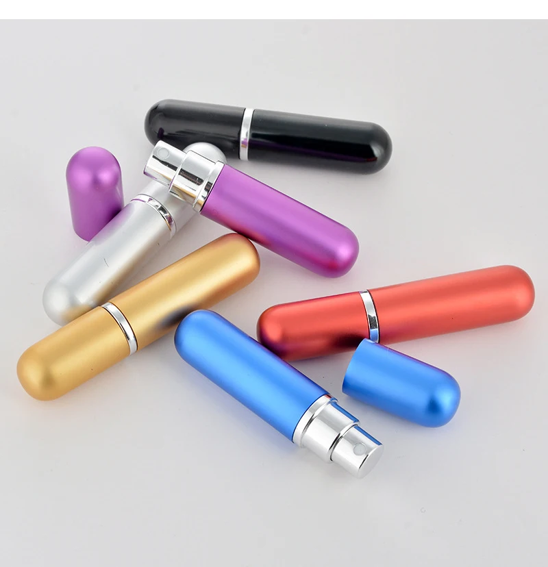 50 Teile/los 5 ml Tragbare Mini Aluminium Nachfüllbare Parfüm Flasche Mit Spray Leere Kosmetische Behälter Mit Zerstäuber Für Reisenden – Detail 11