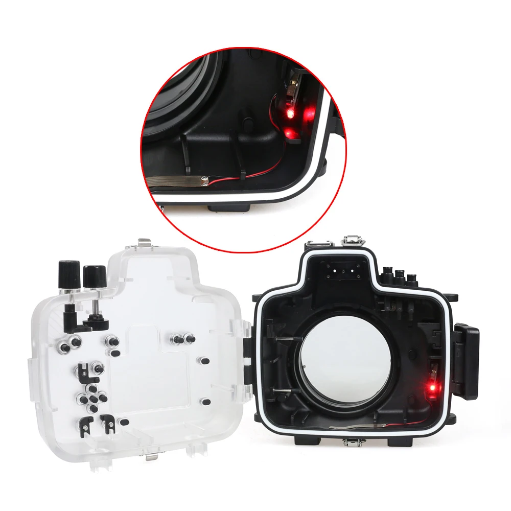 Camera Waterproof Housing Case for Canon EOS 750D Underwater 40m Photograpy Camera Accessory Diving Impermeable Protective Case