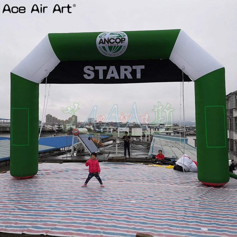 

Customized Sport Event Inflatable Start Finish Line Arch Archway with Removable Banner and Sticker Boxes