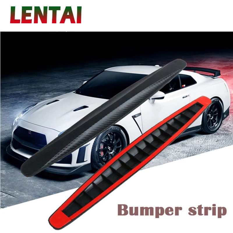 LENTAI 1Set Carbon Fiber Car Body Protector Auto Bumper Crash Strip For Hyundai Solaris I30 creta IX25 Suzuki Swift SX4 Lada