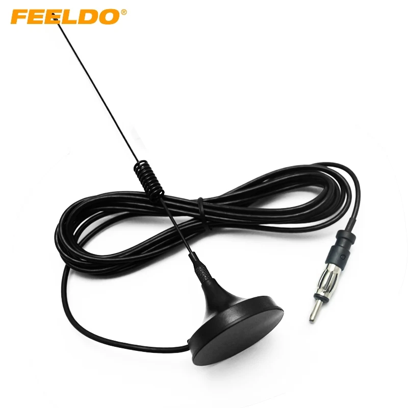 FEELDO Car Universal Magnetic Base Roof Mount Radio AM/FM Aerial Antenna #FD2606