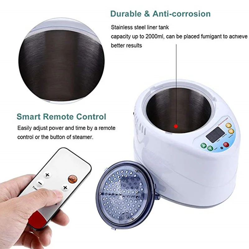 Imagem -06 - Sauna Terapêutica Portátil do Vapor para o Salão de Beleza Desintoxicação da Perda do Peso Alivia Dores do Corpo Que Relaxa Home Spa