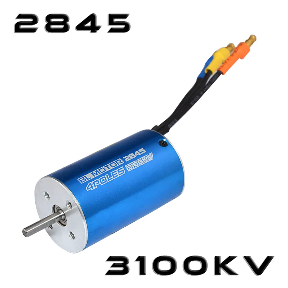 Rc 2845 4370/3930/3800/3100KV Brushless Motor+ 35A Brushless ESC + Program Card for 1/14 1/16 1/18 RC Car