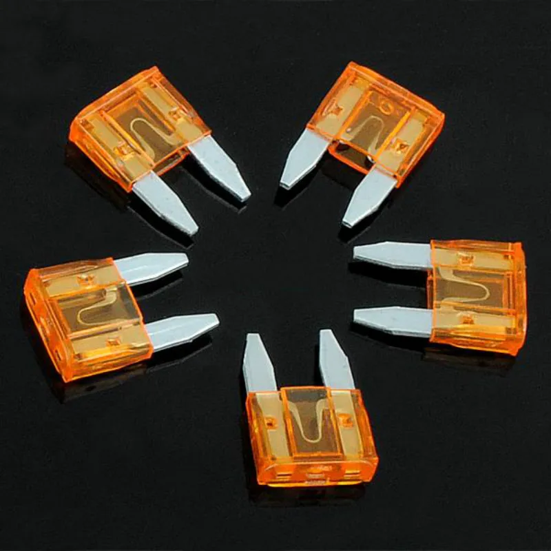 50x 5A 5 Amp ATM Mini Car Blade Fuse Auto Car Motorcycle Trucks Bus Boat Fuses Insurance Air Registered Letter Free Shipping