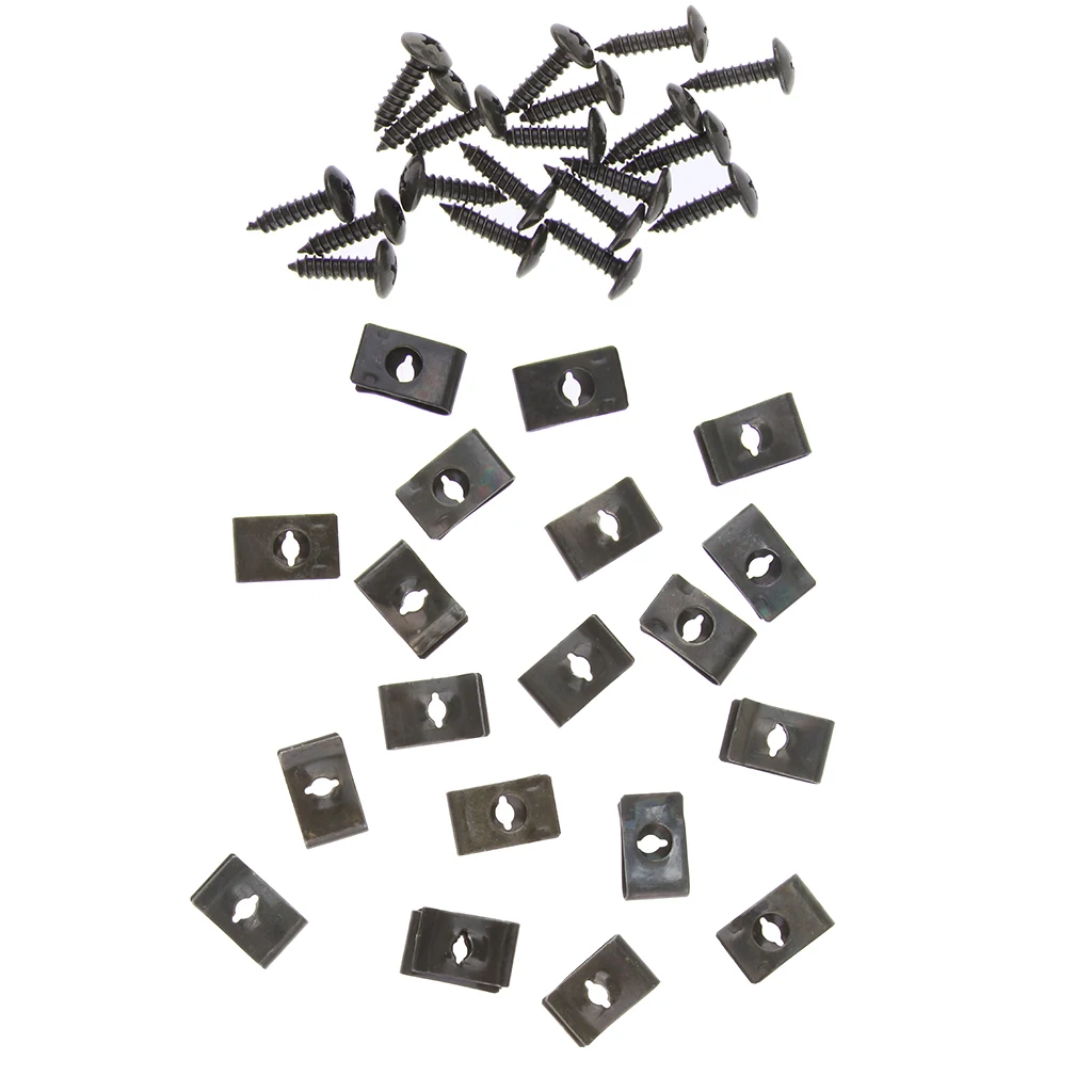 

Metal Motorcycle Car Scooter Rivets Door Panel Screws Fastener Clips X20