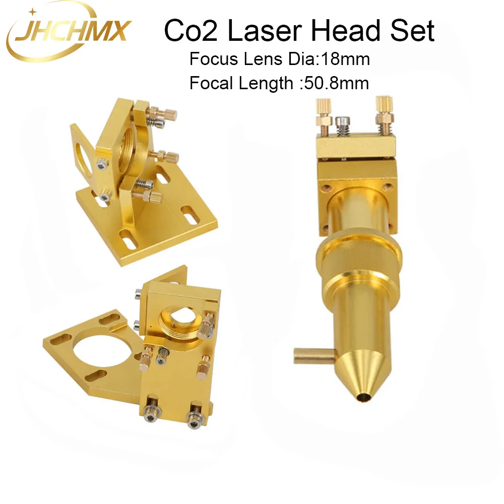 JHCHMX High Quality Co2 Laser Head Set for Model 2030 4060 K40 Small Co2 Laser Cutting Machines Co2 Laser Head Accessories