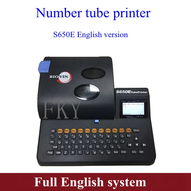 New original S650E Cable label Printer Electronic Lettering Machine Wire Marker Tube Marking  Line number machine S700E