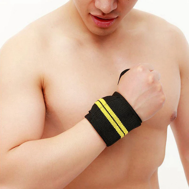 1Pcs Adjustable Wristband Elastic Wrist Wraps Bandages for Weightlifting Powerlifting Breathable Wrist Support 4colors
