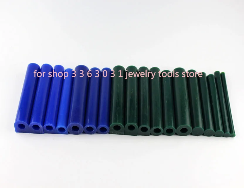 FreeShipping Chinese Mould Wax Ferris Wax Round Blue/Green Mould Wax Tube for Jewelry Casting Sculpture Ring Solid Wax Injection