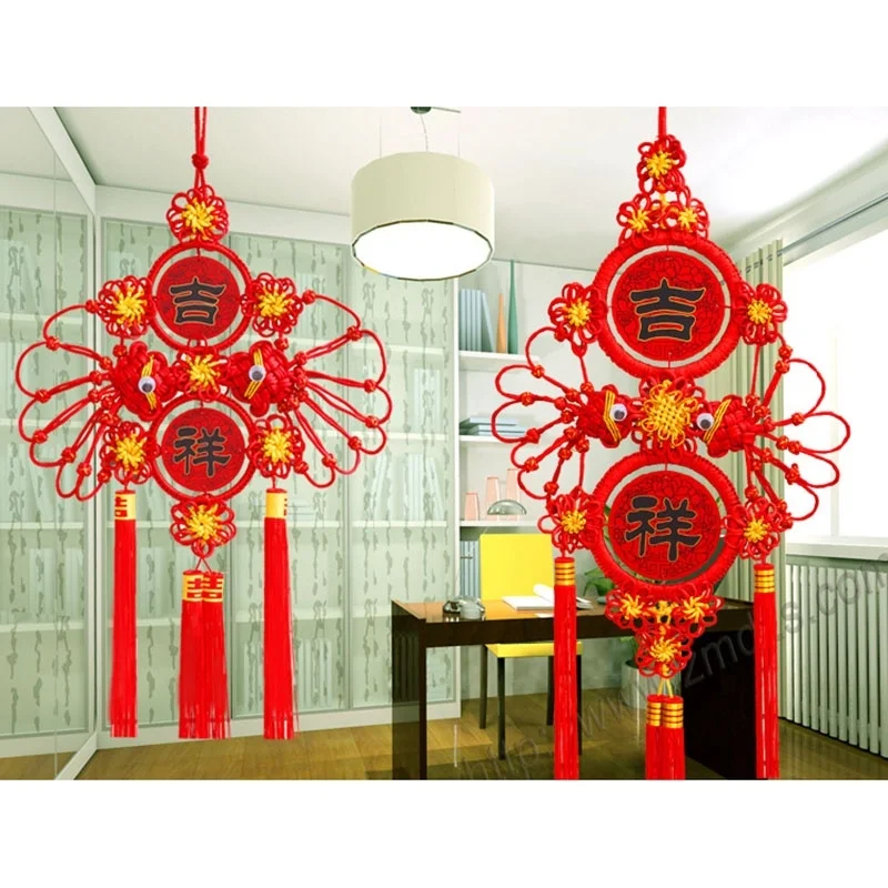 High grade Good Fortune As One Wishes Chinese Knot Household Decoration Supplies Chinese Characteristics Festival Supplies