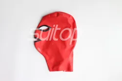 100% latex mask with back zipper
