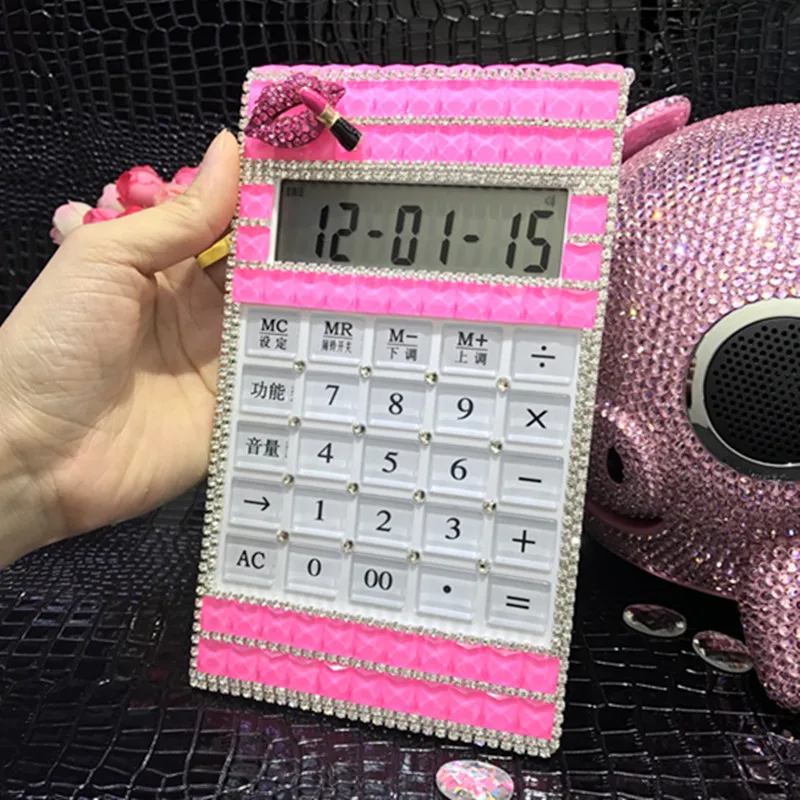 Rhinestone calculator paste diamond drill full drill calculator white personality creative crystal with diamonds