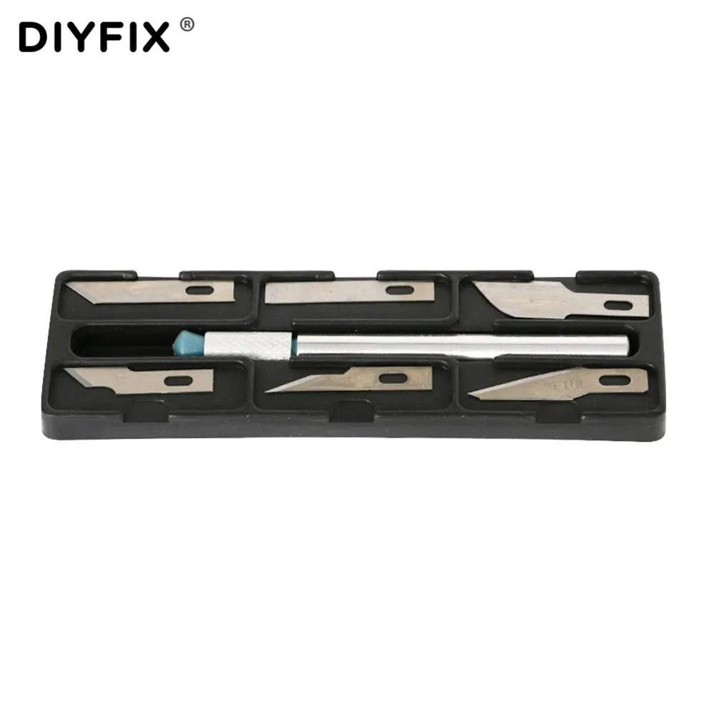 

DIYFIX Wood Carving Tools Fruit Food Craft Sculpture Engraving Knife Scalpel DIY Cutting Tool PCB Cleaning Repair Knives Set