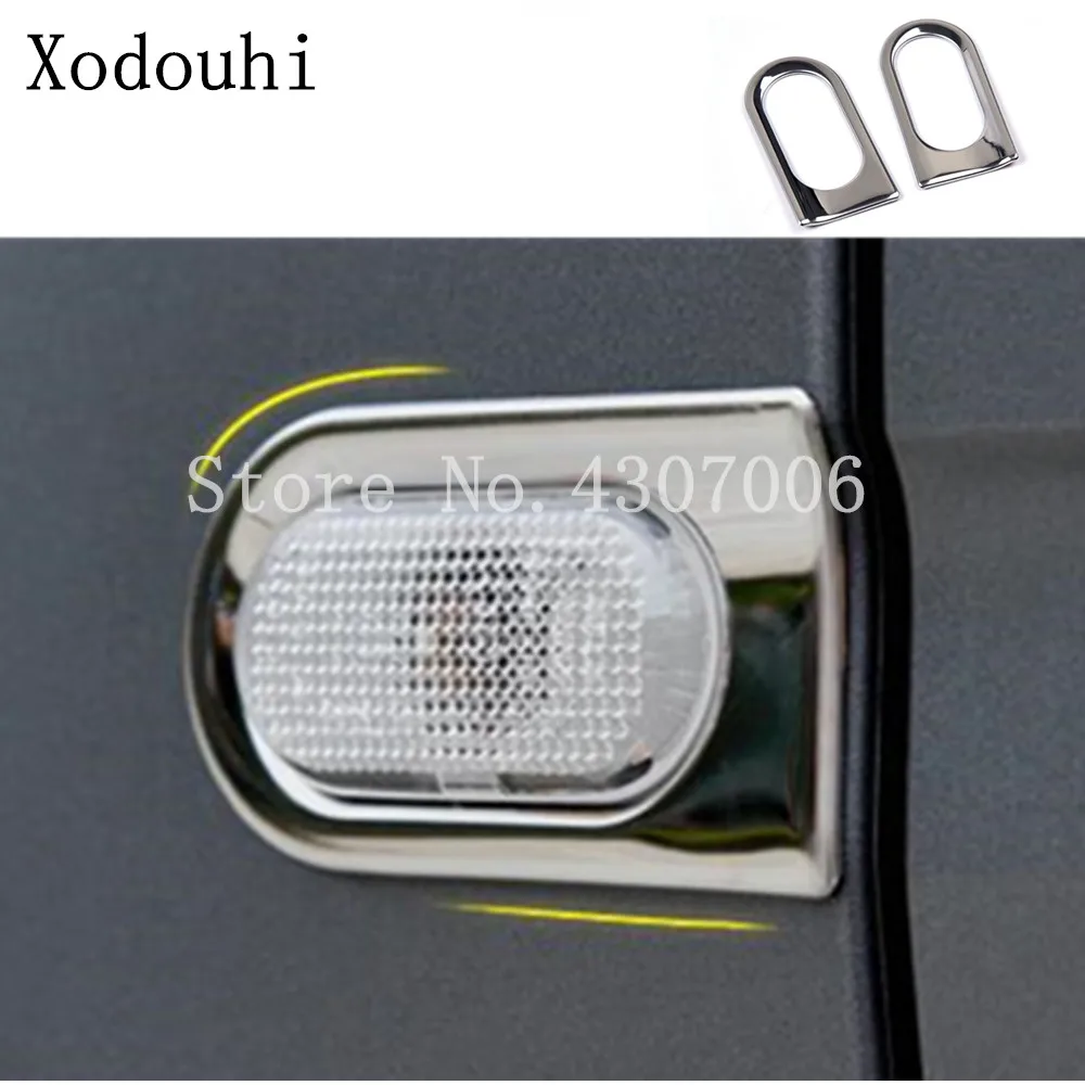 For Benz Smart Fortwo 2015 2016 2017 2018 2019 Car Body Head Side Fog Light Cornering Lamp Frame Stick Cover Trim Panel 2PCs