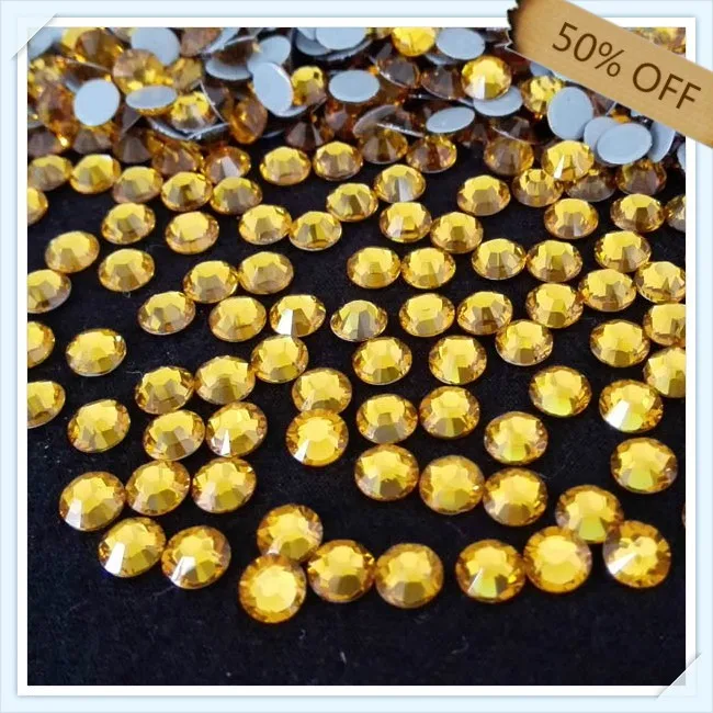 50%  off  super shiny strong glue ss20 5mm   TOPAZ color  with  1440 pcs each pack ; for wedding dresses  free shipping