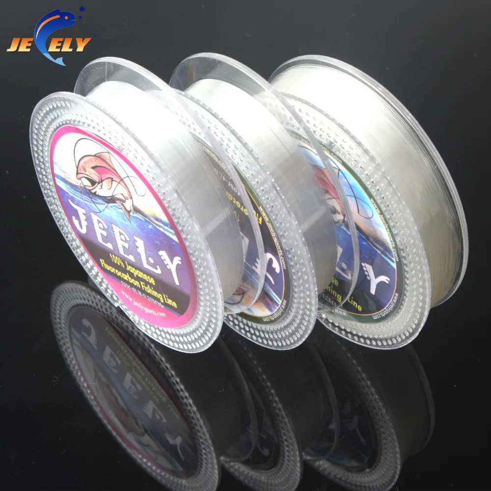 50m  Japanese Fluorocarbon Material Leader Fishing Line 29lb  35lb 40lb 42lb 45lb 49lb