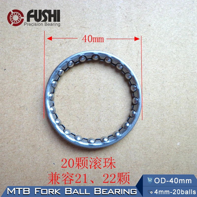 MTB Fork Ball Bearing OD 40mm (8Pcs) ABEC-1 / Bowl Set Of Pearl Balls / Ball Bearing Accessories / Bicycle Handlebar Bead Frame