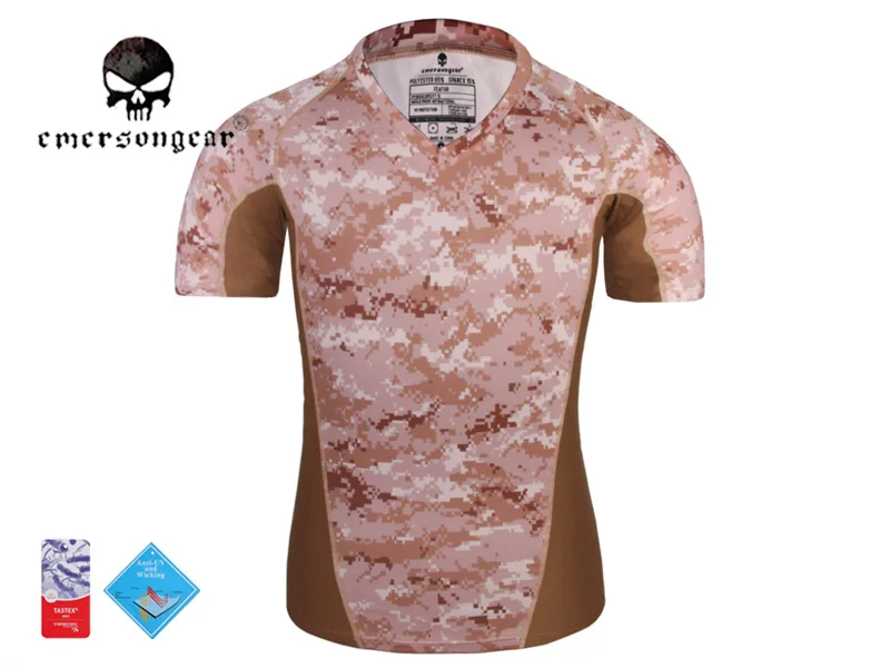 

emersongear Tight Base Layer Running Shirts Short Sleeve Breathable Skin AOR1 EM9167