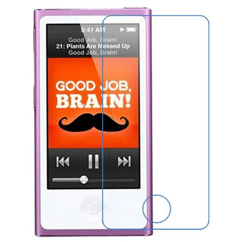 Pelicula De Vidro Ultra-Thin 0.3mm Tempered Glass Screen Protector Protective Film For iPod Nano 7 Protective Glass Guard