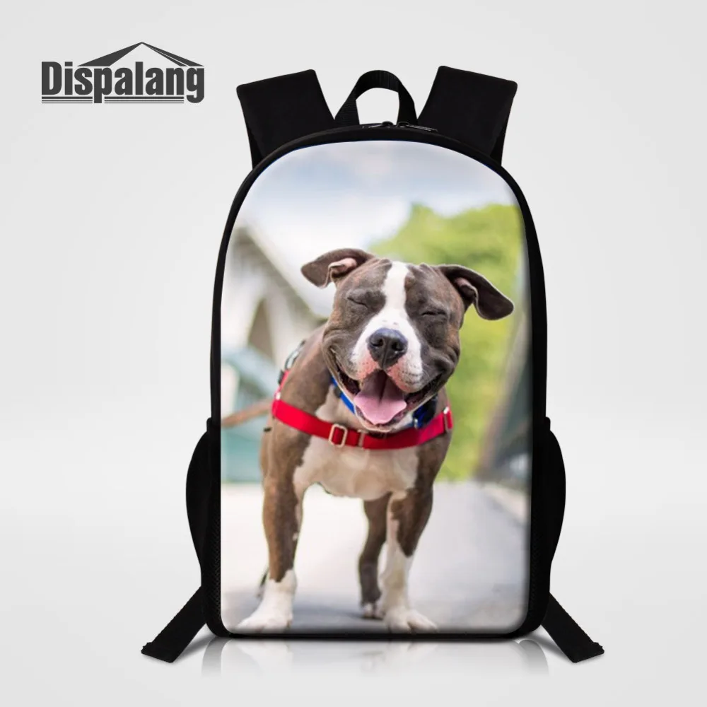 

Dispalang 3D Dog Print Kids School Bags For Girls Teenage Animal Student Schoolbag Casual Canvas Children Book Bag Mochila