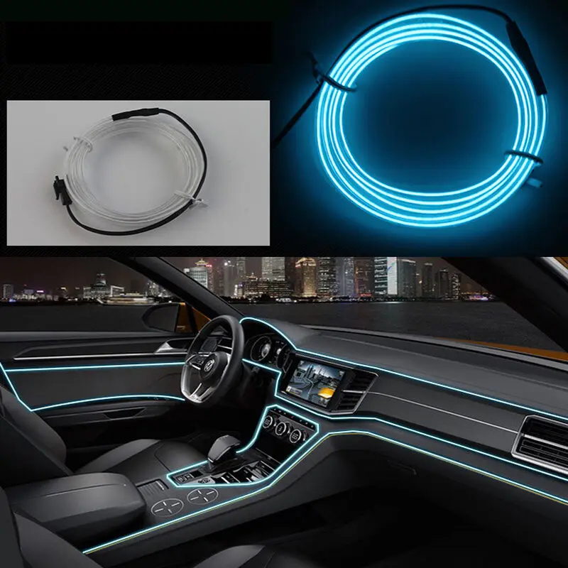 Ambient Lamp RGB Car LED Neon Cold Light Auto Interior Atmosphere Light Refit Decoration Strips Shine Usb/Cigar Lighter/Driver