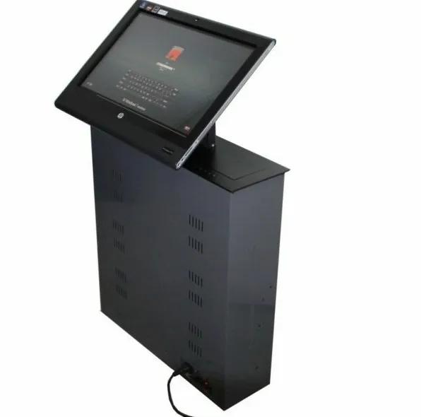 

17-24 inch lcd monitor hidden lift / conference system lcd monitor lift / screen lift for meeting system remote RS control