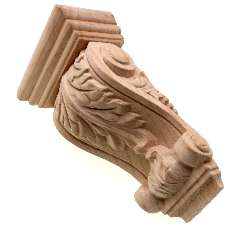 RUNBAZEF Rome Wood Wardrobe Decorative Corbel Applique Stigma  Carved Shavings Wedding Decoration Miniaturas Craft Home Decor