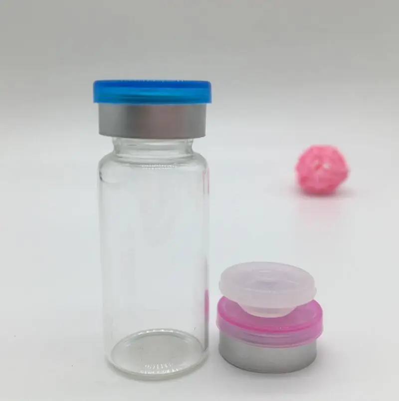 10ML Clear Injection Glass Vial 10cc Liquid Glass Containers with Flip Off Cap And Tear Off Cap LX3271