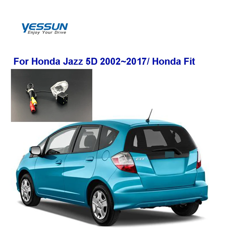 Yessun HD CCD Night Vision Car Rear View Reverse Backup Camera Waterproof For Honda Jazz 5D 2002~2017